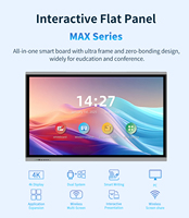 Pizarra Interactiva EIBOARD OEM ODM de 65 Pulgadas para FC-65LED, 4K, Táctil IR, Software Educativo Preinstalado