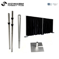 Soporte de Aluminio para Telón de Fondo, Tubos y Cortinas para Decoración de Bodas y Eventos