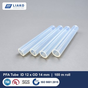 ท่อ PFA ความบริสุทธิ์สูง ขนาด 12x14 มม. ท่อฟลูออโรโพลิเมอร์ ม้วน 100 ม. ทนสารเคมี อุณหภูมิ -70 ถึง 260 องศาเซลเซียส สำหรับกระบวนการแบบเปียก - Product Image 1