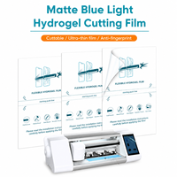 Lámina de Hidrogel TPU para Corte, Precio de Fábrica, Mate, Azul Claro, Antihuellas, Protector de Pantalla para Teléfono, Compatible con Plotter
