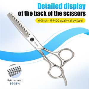 Tijeras profesionales japonesas de acero 440c para adelgazar el cabello, tijeras de peluquero, tijeras de peluquería, herramientas de belleza para estilista - Product Image 6