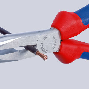 Steel Mechanics' <b>Pliers</b> with Half-Round <b>Nose</b> Wire Cutter Metric <b>Needle</b> <b>Nose</b> <b>Pliers</b> PVC/Plastic Handle Customizable OEM Support - Product Image 4