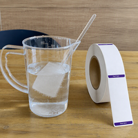 Étiquettes hydrosolubles pour contenants de cuisine domestiques, en papier soluble dans l'eau, taille personnalisée, autocollants dissolvables pour bocaux, marquage en vrac