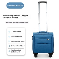 Valise de cabine pour agent de bord, trolley de 18 et 20 pouces, bagage de voyage d'affaires pour train à grande vitesse, en tissu Oxford verrouillable