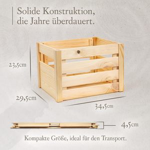 Caisses de présentation miniatures en bois inachevées et pliables coffret cadeau pour fruits vente en gros sur mesure bon marché - Product Image 2