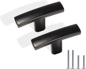 WEKIS Zinc Alloy Cabinet <b>Knobs</b> 10 Pack Single Hole Matte Black Design Bedroom Drawers <b>Dressers</b> Exterior Warehouse Kitchen - Product Image 3