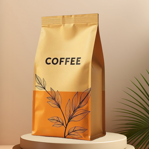 Pochette debout en plastique avec logo personnalisé avec fermeture éclair zip-lock pour café, <span class=keywords><strong>snack</strong></span>, thé, poudre de protéines, sacs d'emballage OEM - Product Image 2