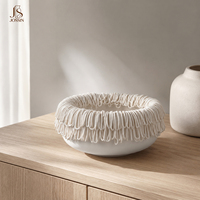 Jossin handgemaakte witte keramische chocolade schaal decoratieve serveerschaal voor desserts & snacks huisdecoratie