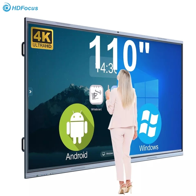 110 Inch 4K Electronic Display Interactive Panels Classrooms Smart Interact Board