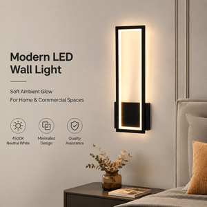 Applique murale LED moderne en acrylique pour chambre à coucher, salon, décoration intérieure, CCT sélectionnable 3000K 4500K 6000K 26W - Product Image 2