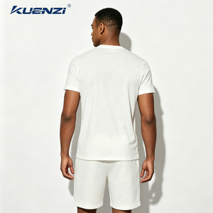 Camisetas Kuenzi de Alta Calidad y Lujo para Hombre, 20% Lana <span class=keywords><strong>Merino</strong></span>, 77% Lyocell, 3% Spandex, 220GSM, Transpirables, Suaves, Cuello Redondo - Product Image 6