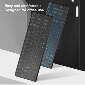 Tùy Chỉnh Cắt Kéo Chuyển Đổi Mỏng Cấu Hình Thấp Văn Phòng 99-Key USB 2.4G Có Thể Sạc Lại Im Lặng Không Thấm Nước Bàn Phím Không Dây Backlit - Product Image 2