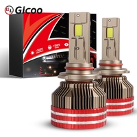 Phare en aluminium Gicoo K15 270W Super Lumineux H4 H7 H11 HB3 HB4 Sans erreur Canbus 12V Nouveau 6000K Étanche IP67 Lumière LED pour voiture