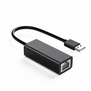 Adaptateur Ethernet USB 2.0 vers <span class=keywords><strong>RJ45</strong></span> classique 100 Mbps, carte réseau filaire sans pilote pour ordinateur de bureau et ordinateur portable, connexion stable - Product Image 1