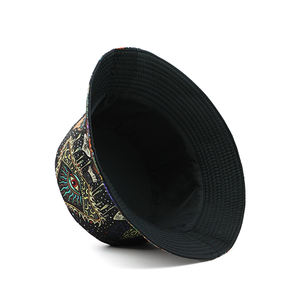 Sombreros de pescador de doble cara con estampado de setas, gorra de Panamá con protección solar para exteriores, sombreros de pescador con estampado de setas - Product Image 6