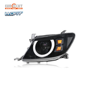 Phare WOFIT pour Hilux Vigo 2012-2015, ensemble avec DRL, lentille à double faisceau et clignotant LED 12V, neuf pour une vision nocturne améliorée - Product Image 4