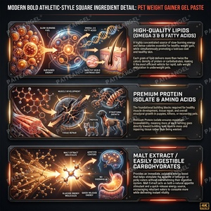 Gel Ganador de Peso para Mascotas OEM, Suplemento Nutricional en Pasta de Alta Caloría para el Crecimiento Muscular de Perros y Gatos, en Jeringa - Product Image 4