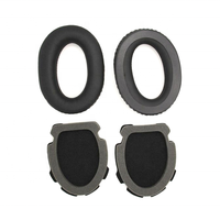 Coussinets d'oreille en éponge en cuir protéiné Offre Spéciale coussins oreillettes de remplacement pour casque d'aviation B ose X A10 A20 casque