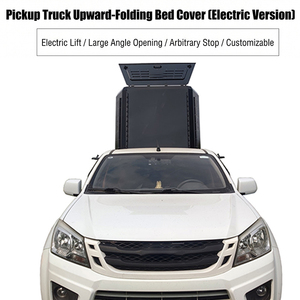 Couverture de benne de camionnette électrique inclinable vers le haut, étanche, en aluminium rigide, personnalisable et verrouillable - Product Image 5