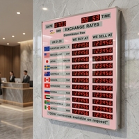 Pantalla LED Personalizada para Mostrar el Tipo de Cambio de Moneda Digital