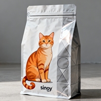 Sachet Doypack Premium pour Aliments pour Animaux, Scellé sur 3 Côtés, Fermeture Éclair Supérieure, Qualité Alimentaire, pour Mélange de Graines pour Oiseaux, Perroquet, Nymphéa, Gelée, Sushi, Résistant à la Perforation