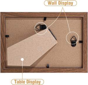 Cadres photo en bois noir modernes et élégants pour la maison, personnalisables A1 A2 A3 A4 2x3 3x5 5x7 11x14 16x20, mini cadres photo - Product Image 3