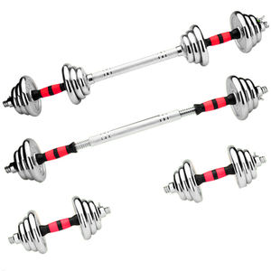 Set di Manubri Regolabili Staccabili da 10/20/30 kg, Attrezzatura per Fitness, <span class=keywords><strong>Bilanciere</strong></span> e Manubri per Sollevamento Pesi - Product Image 4