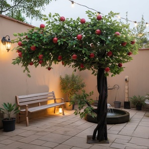 Arbre de <span class=keywords><strong>pommier</strong></span> artificiel réaliste avec fruits, directement de l'usine, pour la décoration de jardin à domicile - Product Image 3