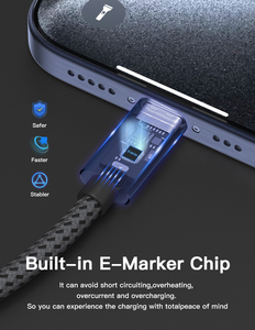 Cable de Datos <span class=keywords><strong>USB</strong></span> <span class=keywords><strong>3.2</strong></span> Tipo <span class=keywords><strong>C</strong></span> UNIEAN, Transmisión de Alta Velocidad, Carga Rápida, Cable de Sincronización de Datos Compatible con Teléfono, Laptop, Tablet - Product Image 6