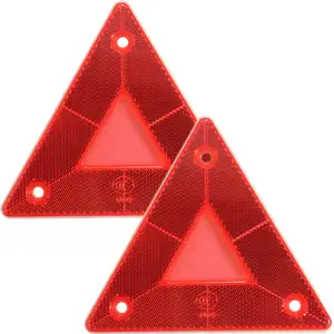 Luce di avvertimento di emergenza dell'automobile della lampada del riflettore rosso del triangolo adatta a rimorchio del camion del camion