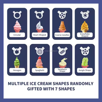 Machine à glace molle verticale entièrement automatique en acier inoxydable, 7 saveurs, pour sundae et glaces en tube – Vente chaude