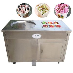 Máquina para Hacer Helados Fritos Tailandeses en Rollo, Nueva, para Preparar Helados Fritos con Frutos Secos, Frutas, Leche y Agua - Product Image 1