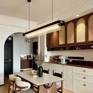 Copper Modern Nordic LED Chandelier Minimalist Design <b>Lights</b> for <b>Dining</b> Room Hotel Lobby Restaurant Luxury Long Hanging <b>Light</b> - Product Image 4