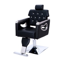 Chaise de barbier professionnelle haut de gamme, mobilier de salon moderne pour la coiffure, cuir synthétique pour salons de coiffure
