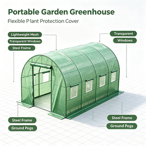 Serra da Giardino Resistente al Gelo, Protegge le Piantine Delicate Durante le Condizioni Meteorologiche Freddhe della Fine Stagione - Product Image 1