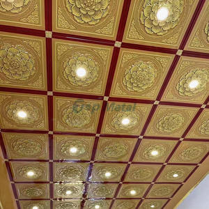 Plafonds de temple en aluminium avec design de plafond de temple en relief 3D - Product Image 2