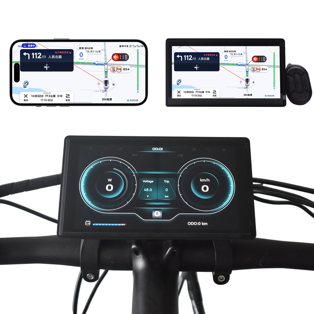 H8 MTB Electric Bike Computer Tech-Style HD LCD Screen Waterproof APP Control Speed Distance Cycling Accessory