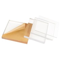 Plaque acrylique transparente givrée découpée au laser pour cadre de présentation, plaque perforée pliée, épaisseur 1-300 mm
