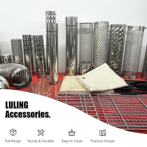 Coude de cheminée en acier inoxydable LULING d'origine avec bouclier thermique – Accessoires pour poêles à bois extérieurs - Product Image 2