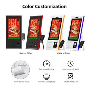 Kiosque de libre-service Android Windows avec écran tactile 21,5'', système de point de vente, <span class=keywords><strong>station</strong></span> de commande et de paiement rapide pour la restauration rapide avec imprimante de reçus - Product Image 6