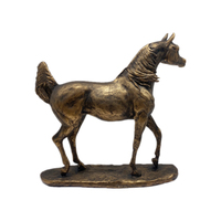 Sculpture de cheval arabe en bronze antique Weivista, trophée en résine pour les concours et les tournois de clubs