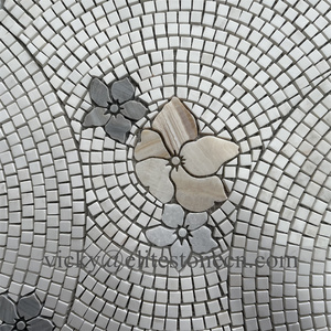 アートフラワー大理石モザイクタイル モザイク大理石床タイル 高級石モザイク床タイル 中国製 - Product Image 6