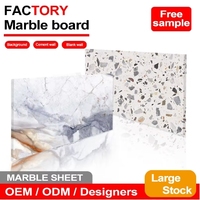Panneau mural en PVC de conception de marbre à haute brillance Feuilles de marbre en PVC pour la décoration intérieure de la maison