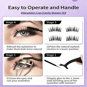 <span class=keywords><strong>Cils</strong></span> en gros pointus et fins, style dessin animé, effet bouclé et volumineux, type renard - Product Image 5