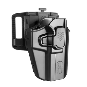 GUNFLOWER Level II OWB Universal Polymer Holster with Belt Loop Attachment 360 Degrees Rotation