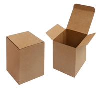 Boîte d'emballage pour tasses à café ou thé, papier kraft personnalisé, 10 pièces