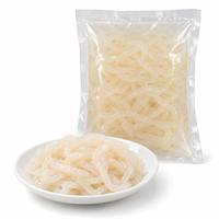 Spaghetti de Konjac HALAL Épais 270g Sacs Transparents 30 Sacs par Carton Durée de Conservation 18 Mois À Rincer 4x Eau Chaude
