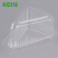 Boîte à pâtisserie en plastique transparent triangulaire, boîte à mini-gâteau au chocolat, fabricant