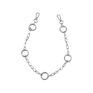 โซ่คาดเอวทรงเรขาคณิต สีเงินทิเบต สไตล์ฮิปฮอป สำหรับไนท์คลับ แฟชั่นสตรีทสไตล์ โซ่คาดเอวเส้นเดียว สีขาว K - Product Image 5