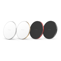 Cargador Inalámbrico Rápido Inteligente de 35W, Portátil, de Escritorio, Redondo y Delgado, para Teléfonos Móviles, con Certificación CE/FCC, Compatible con QC4.0/QC3.0